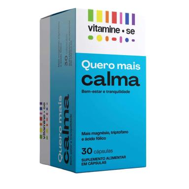 Suplemento Alimentar Vitamine-se Quero Calma 30 cápsulas
