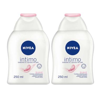 Kit Sabonete Líquido Íntimo Nivea Suave 2 unidades com 250ml cada