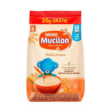Cereal Infantil Nestlé Mucilon Multicereais a partir de 6 meses 180g Grátis 20g
