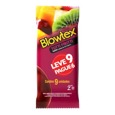 Camisinha Blowtex Tutti Frutti 9 unidades