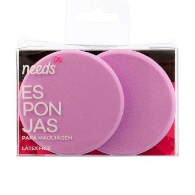 Esponja de Maquiagem Needs Disco 2 Unidades