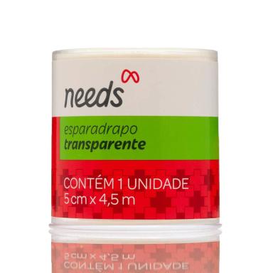 Esparadrapo Needs Transparente de 5cm x 4,5m 1 unidade