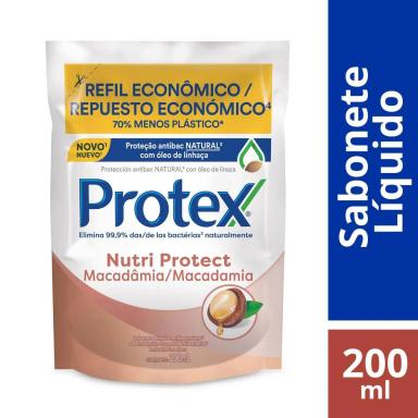 Refil Sabonete Líquido Corporal Protex Macadâmia com 200ml