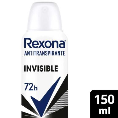 Desodorante Antitranspirante Aerosol Rexona Invisible Feminino 72h 150ml