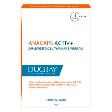 Polivitamínico Anacaps Activ+ Cabelos e Unhas 30 cápsulas