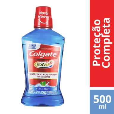 Enxaguante Bucal Sem Álcool Colgate Total 12 Clean Mint 500ml