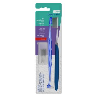 Kit Needs Oral Care Escova Ortodôntica + Intertufo + Refil Cilíndrico