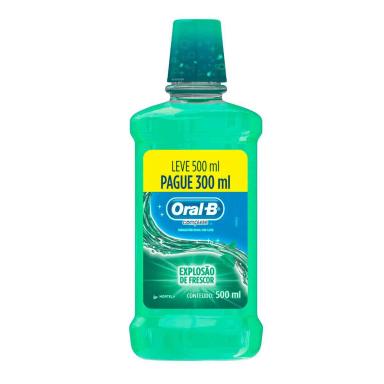 Enxaguante Antisséptico Bucal Oral-B Complete Explosão de Frescor Hortelã Sem Álcool com 500ml