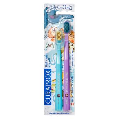 Kit Escova de Dente Curaprox C5 5460 Ultra Soft + Escova de Dente C5 Smart Ultra Soft