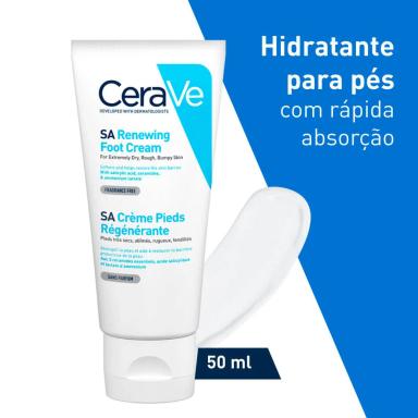 Creme CeraVe SA Renovador para os Pés com 88ml