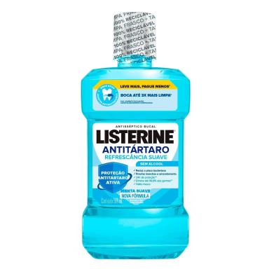 Enxaguante Antisséptico Bucal Listerine Antitártaro Zero Álcool Menta Suave 500ml