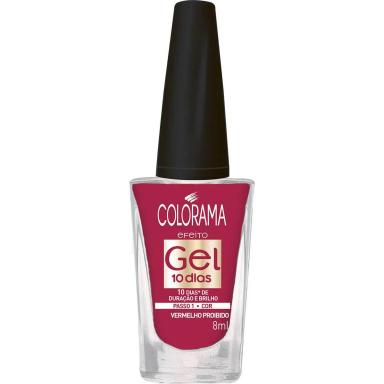 Esmalte Colorama Efeito Gel Cor Vermelho Proibido com 8ml