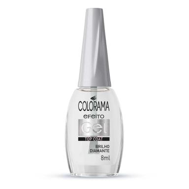 Esmalte Top Coat Colorama Salva Unhas Efeito Gel Brilho Diamante 8ml