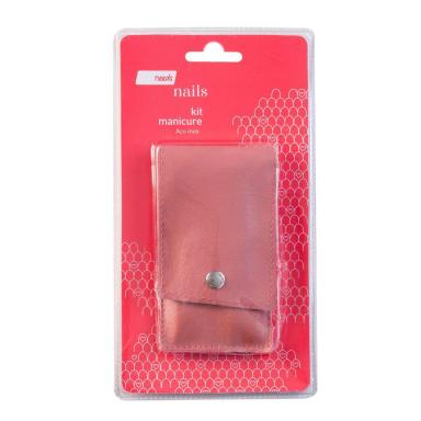 Kit Manicure Needs Nails Inox 4 Itens + Estojo