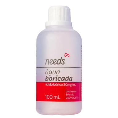 Água Boricada Needs Solução Tópica 100ml