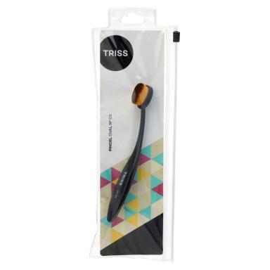 Pincel de Maquiagem Oval Triss Nº03 1 Unidade