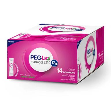 Laxante Peg-Lax 17g Limão Pó para Solução Oral com 14 envelopes
