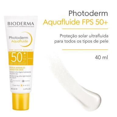 Protetor Solar Facial Fluido FPS 50+ Bioderma Photoderm 40ml