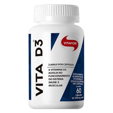 Vitamina D 2.000UI Vitafor 60 cápsulas