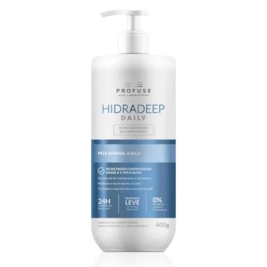 Hidratante para Corpo e Rosto Profuse Hidradeep Daily Pele Normal a Seca com 400g