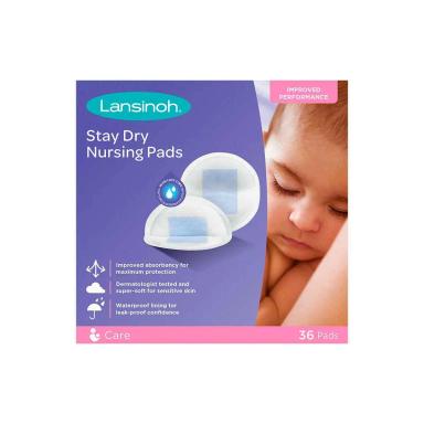 Absorvente para Seios Lansinoh Stay Dry Descartável com 36 unidades