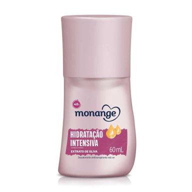 Desodorante Antitranspirante Roll-On Monange Hidratação Intensiva Feminino 48h 60ml
