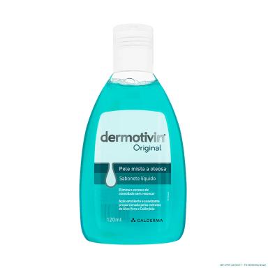 Sabonete Líquido Facial Dermotivin Original Pele Mista a Oleosa com 120ml