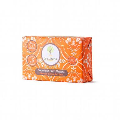 Sabonete em Barra Orgânica Pêssego & Flor de Lótus com 90g