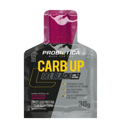 Gel Energético Carb-up Gel Black Probiótica Açaí com Guaraná Sachê 30g