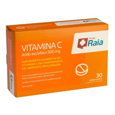 Vitamina C 500mg Raia 30 Comprimidos