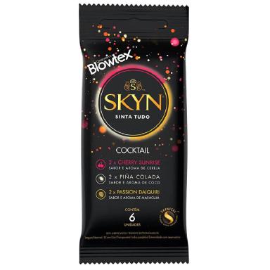 Camisinha Blowtex Skyn Cocktail com 6 unidades