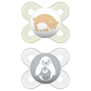 Chupeta MAM Start 0 a 2 Meses Neutra com 2 unidades