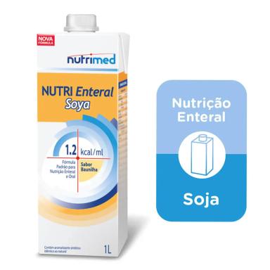 Nutri Enteral Soya Fiber Soja Sabor Baunilha com 1 litro