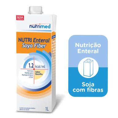 Fórmula Nutri Enteral Soya Fiber 1.2kcal/ml Sabor Baunilha 1l