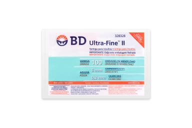 Seringa de Insulina BD Ultra-Fine 8mm 100UI com 10 unidades