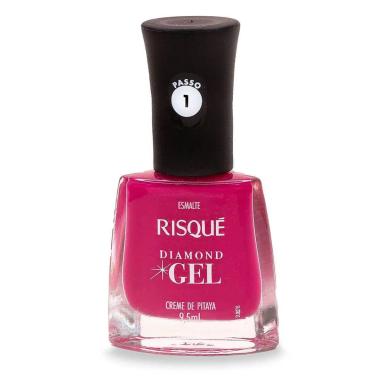 Esmalte Cremoso Risqué Diamond Gel Creme de Pitaya Hipoalergênico com 9,5ml