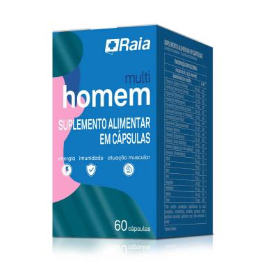 Polivitamínico Raia Multi Homem 60 Cápsulas