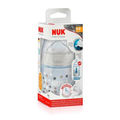 Mamadeira NUK First Choice Controle de Temperatura Tamanho 1 Neutra com 1 unidade
