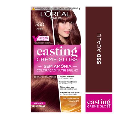 Tinta de Cabelo Casting Creme Gloss de L’Oréal Paris 550 Acaju 246g