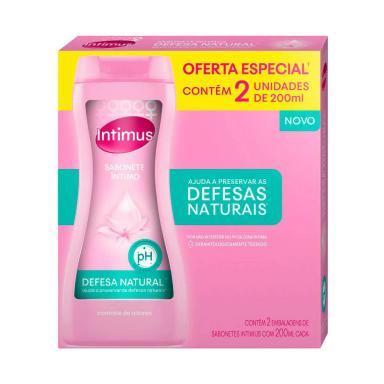 Kit Sabonete Intimo Intimus Defesa Natural 2 unidades com 200ml cada