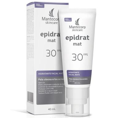 Protetor Solar Facial Hidratante Antioliosidade FPS 30 Epidrat Pele Oleosa Sem Cor 40ml
