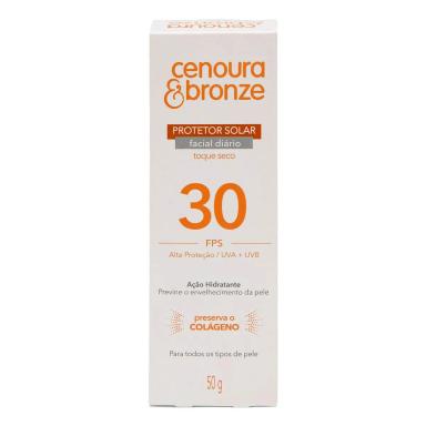 Protetor Solar Facial FPS 30 Cenoura & Bronze 50g