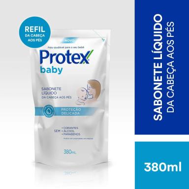 Refil Sabonete Líquido Protex Baby Proteção Delicada Cabeça aos Pés 380ml
