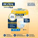 Fralda Geriátrica Unissex Bigfral Derma Plus Adulto M 8 unidades