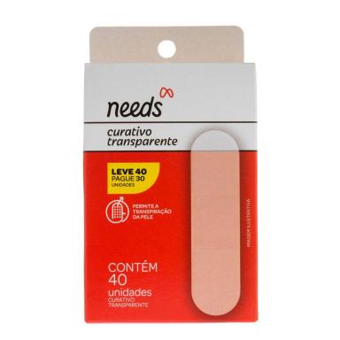 Curativo Transparente Needs 40 Unidades