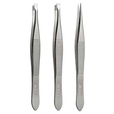 Kit Trio de Pinças Enox com 3 Unidades