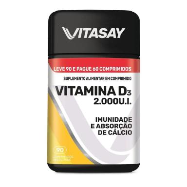 Vitamina D 2.000UI Vitasay 90 comprimidos