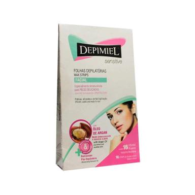 Folha Depilatória Facial Depimiel Sensitive 16 Unidades