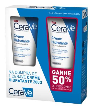Kit Hidratante Corporal Cerave Creme 2 unidades com 200g cada