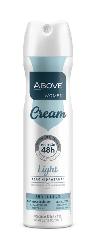 Desodorante Antitranspirante Aerosol Above Women Cream Light 48h 150ml